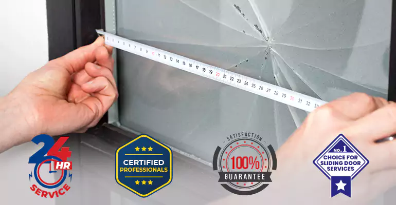 Residential Sliding Door Glass Repair in Parkland